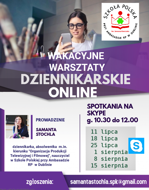 Wakacyjne Warsztaty Dziennikarskie. Zaproszenie