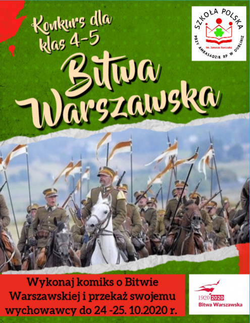 Konkurs na komiks o Bitwie Warszawskiej dla uczniów klas 4-5 SP