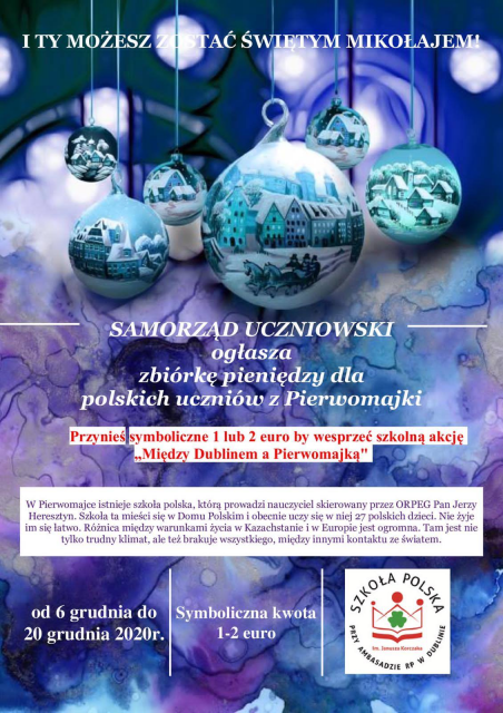 „Między Dublinem a PIerwomajką 2020”. Inaczej ale niezmiennie z sercem