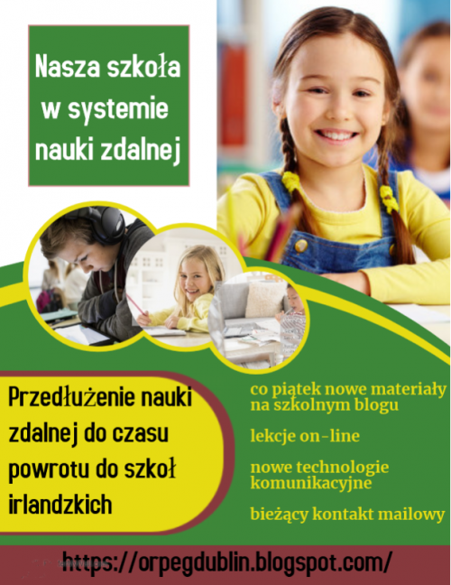 Nasza szkoła w systemie nauki zdalnej