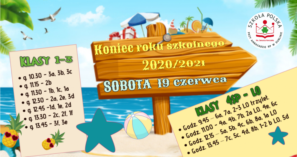 Program zakończenia roku szkolnego 2020/2021