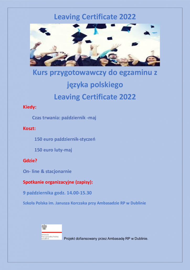 Zapraszamy na kurs przygotowujący do matury z języka polskiego na LC 2022