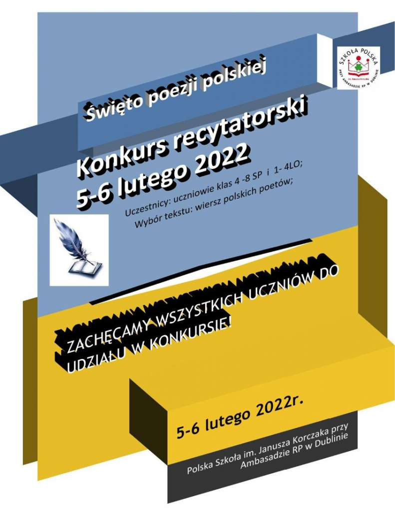 Święto poezji polskiej. Zapraszamy!