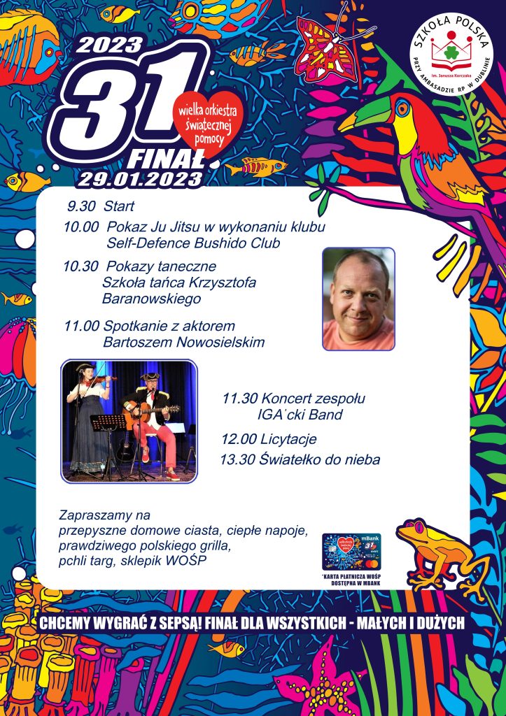 Finał WOŚP w naszej szkole – zaproszenie