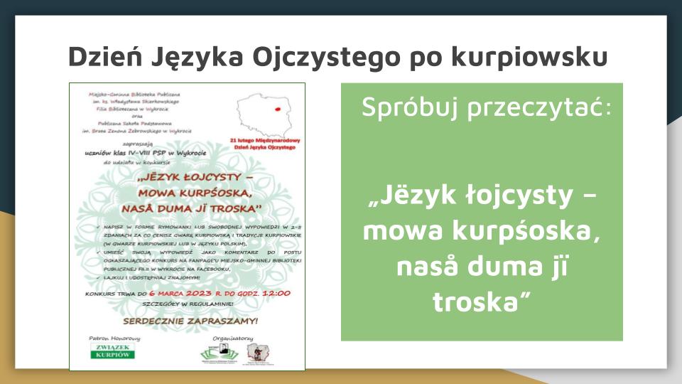 Dzień Języka Ojczystego po kurpiowsku
