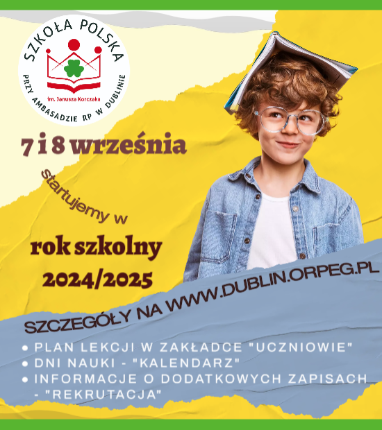 Plan lekcji i kalendarz dni zajęć