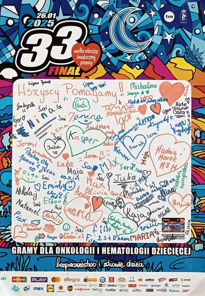 Wygraliśmy 2282,13 euro dla WOŚP!